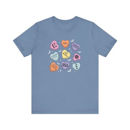 Emo Halloween Candy Hearts Shirt, Spooky Candies Shirt - Popbydesign