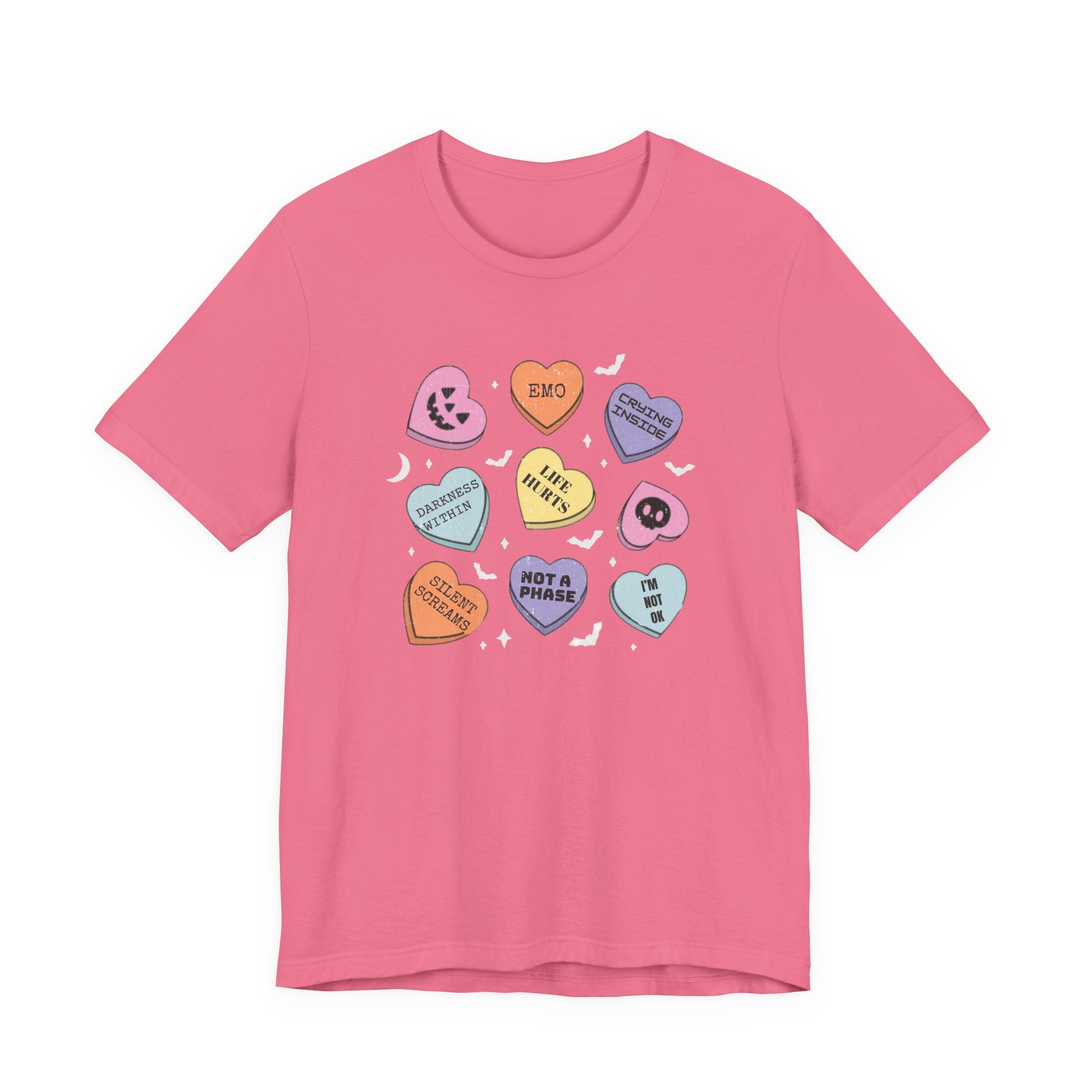 Emo Halloween Candy Hearts Shirt, Spooky Candies Shirt by PopCultureByDesign36