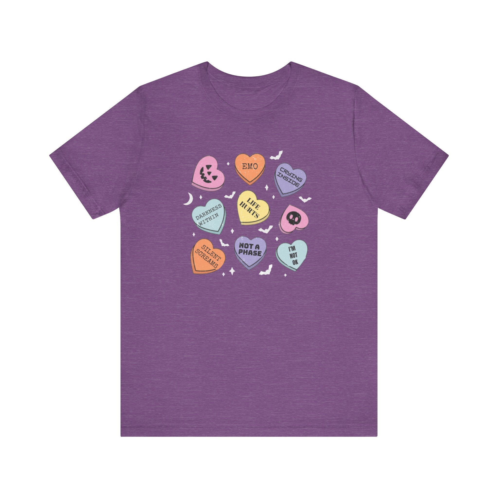Emo Halloween Candy Hearts Shirt, Spooky Candies Shirt by PopCultureByDesign36