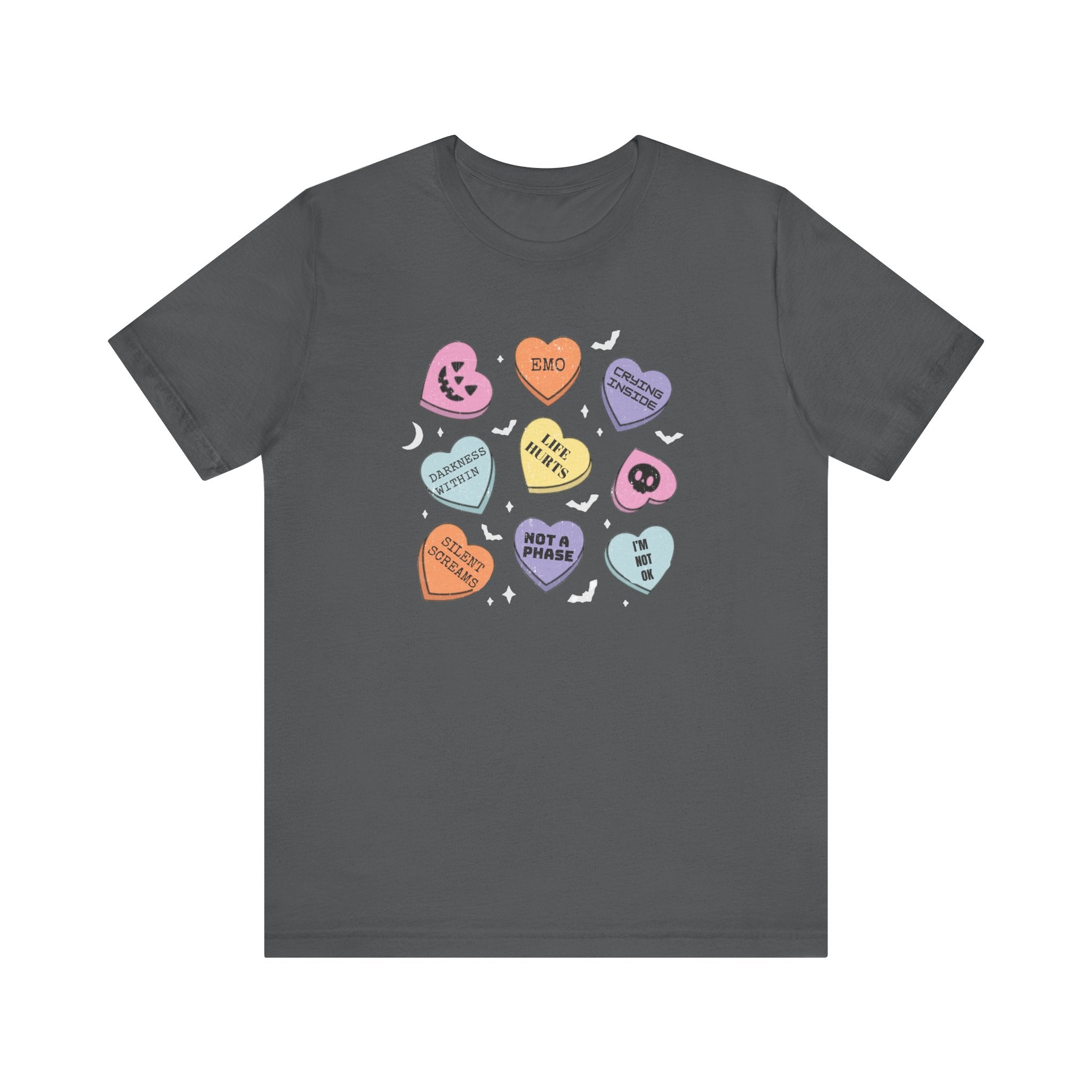 Emo Halloween Candy Hearts Shirt, Spooky Candies Shirt by PopCultureByDesign36