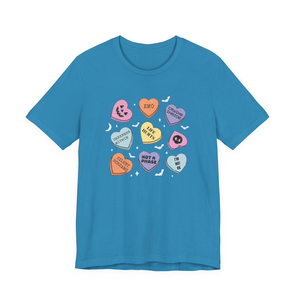 Emo Halloween Candy Hearts Shirt, Spooky Candies Shirt by PopCultureByDesign36