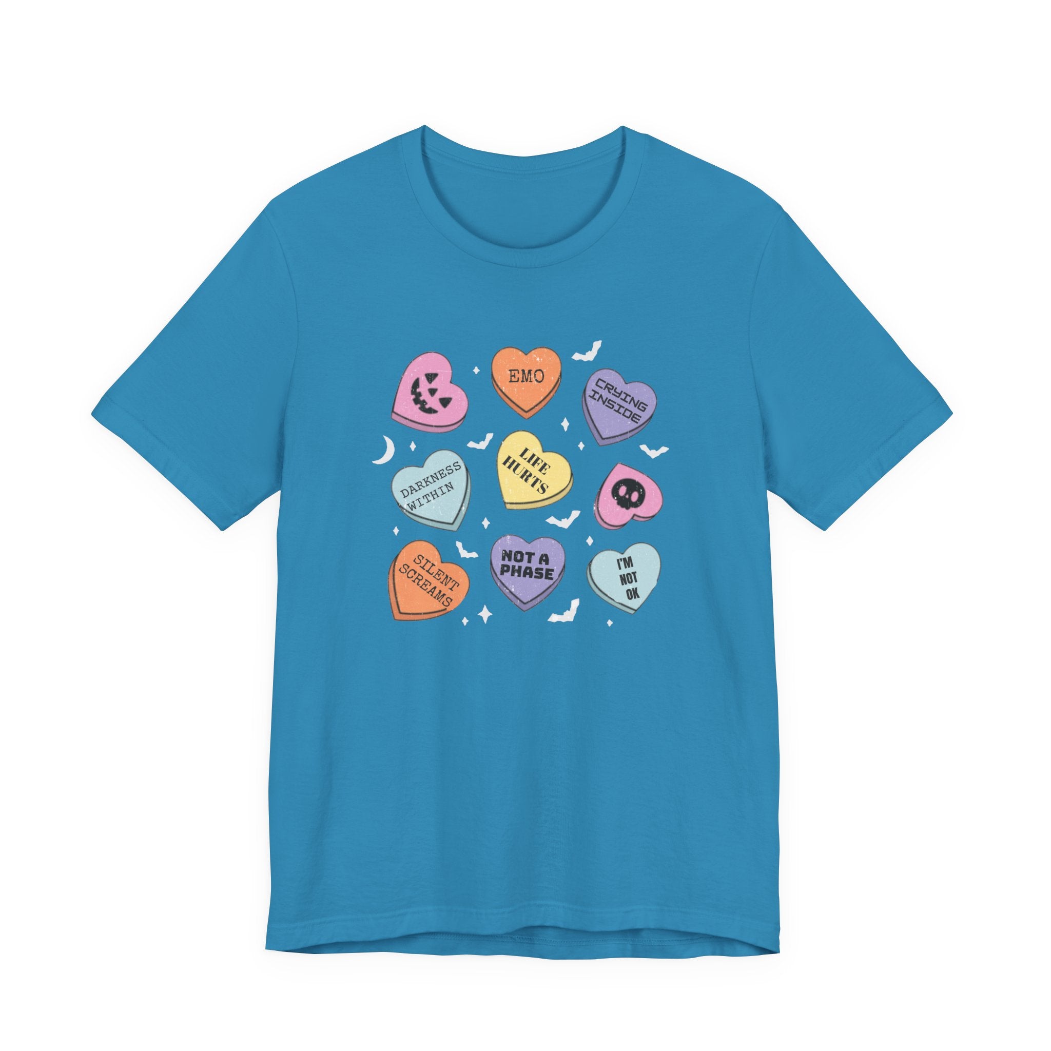 Emo Halloween Candy Hearts Shirt, Spooky Candies Shirt by PopCultureByDesign36