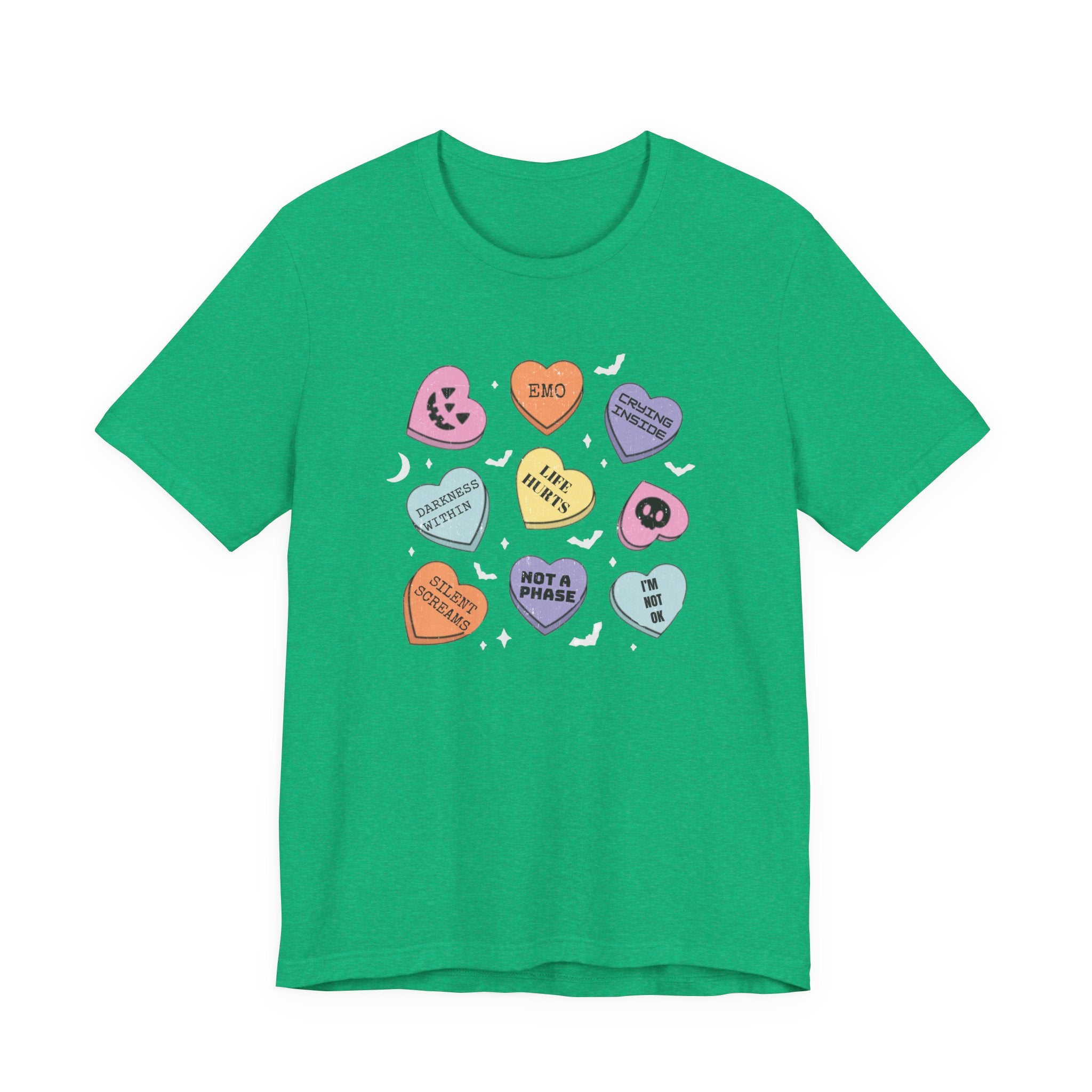 Emo Halloween Candy Hearts Shirt, Spooky Candies Shirt by PopCultureByDesign36