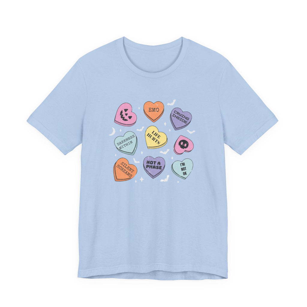 Emo Halloween Candy Hearts Shirt, Spooky Candies Shirt by PopCultureByDesign36