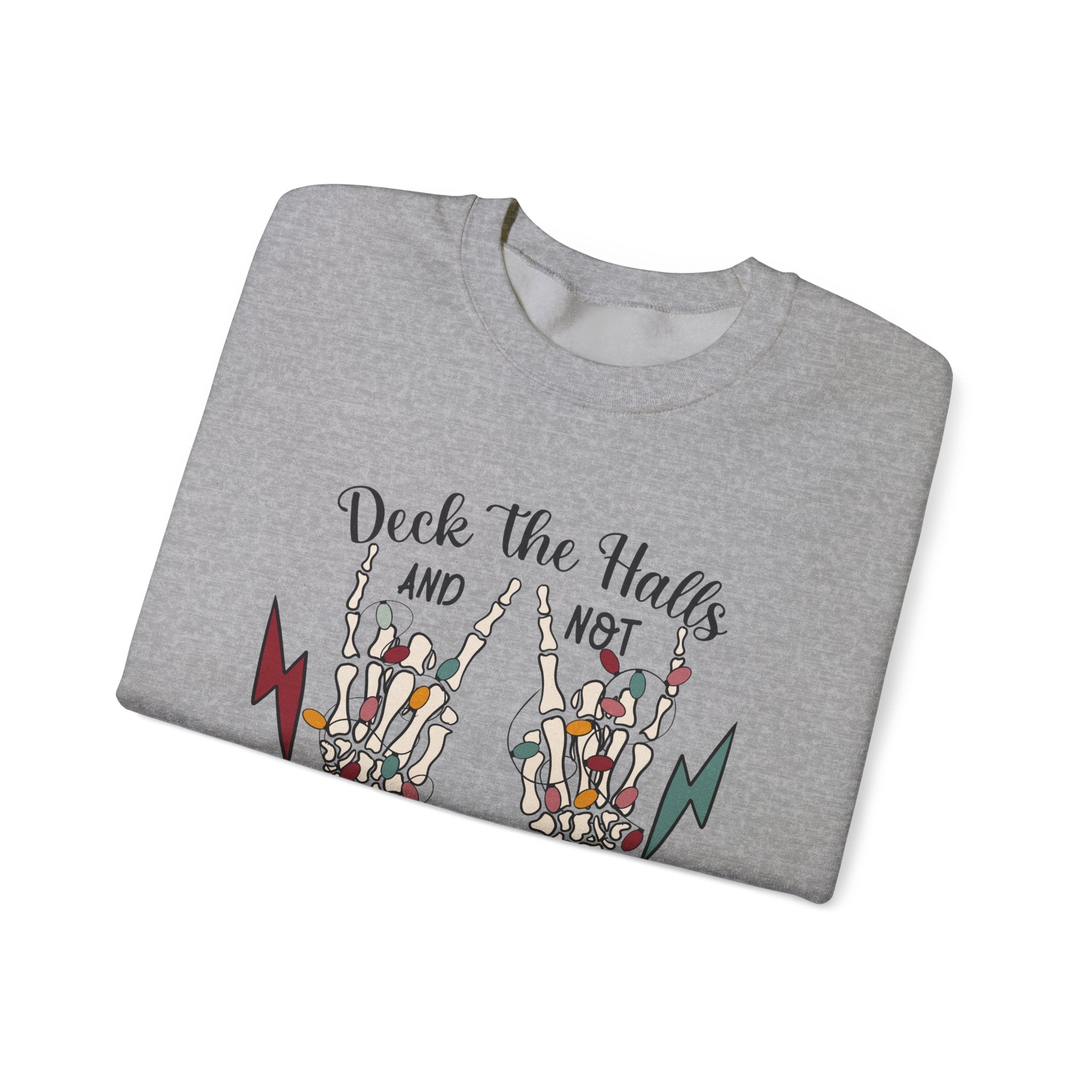 Family Christmas Sweatshirt, Deck The Halls Not Your Family by PopCultureByDesign36