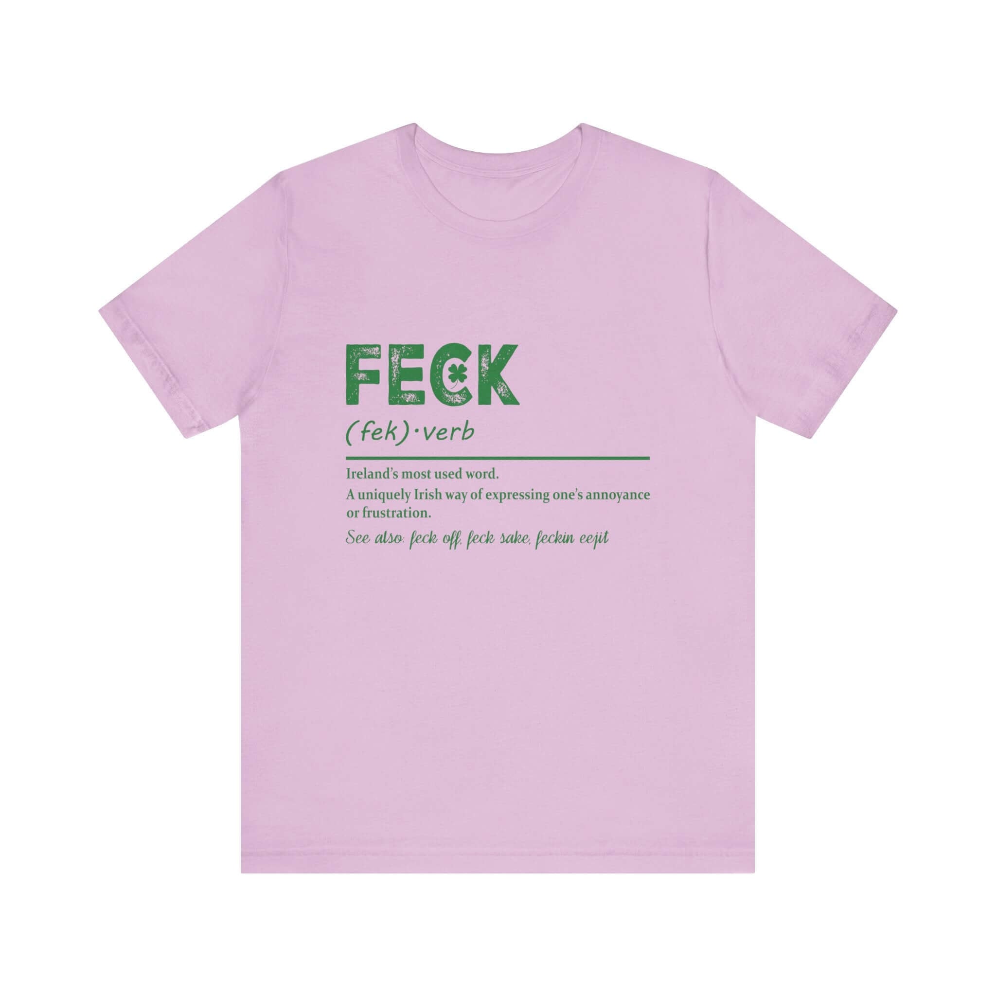 Feck Irish Shirt, Shamrock Shirt, St Patrick's Day Shirt, Irish Sayings T-Shirt by PopCultureByDesign36