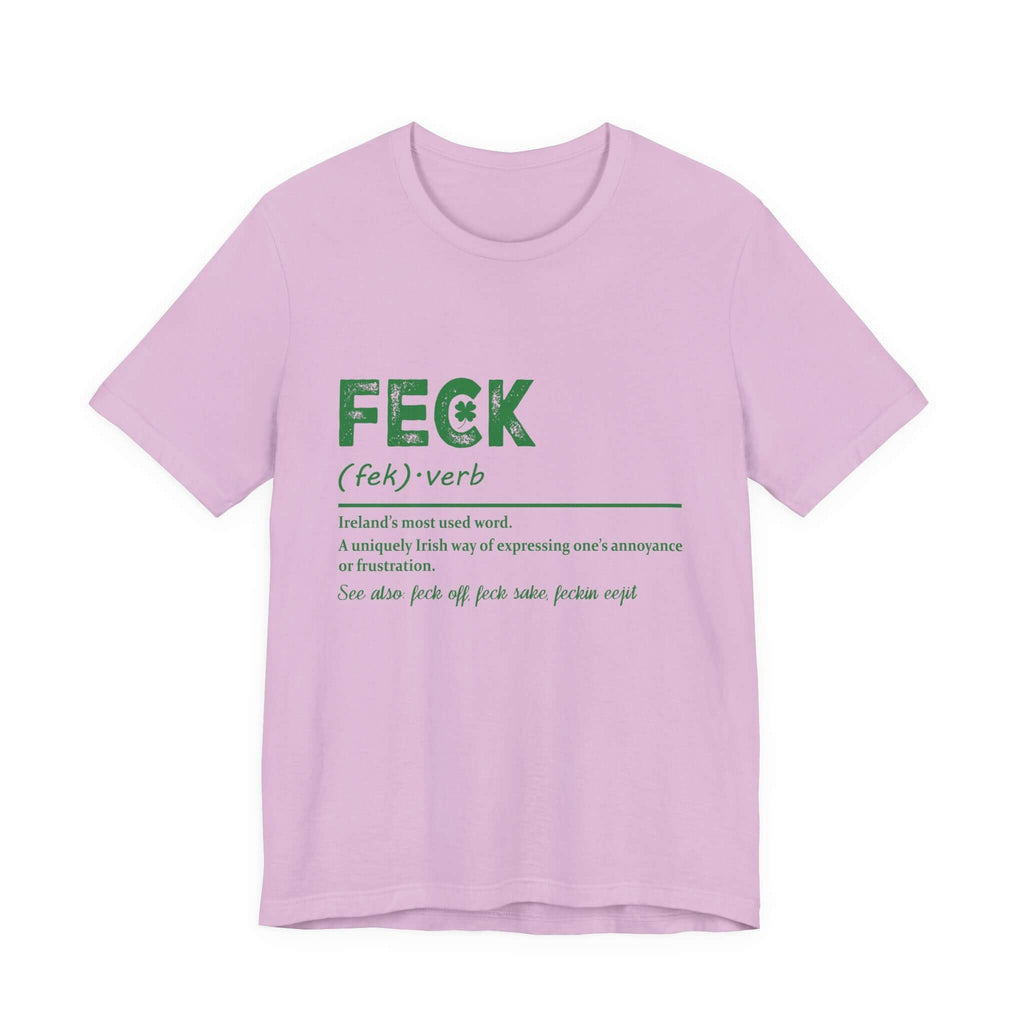 Feck Irish Shirt, Shamrock Shirt, St Patrick's Day Shirt, Irish Sayings T-Shirt by PopCultureByDesign36