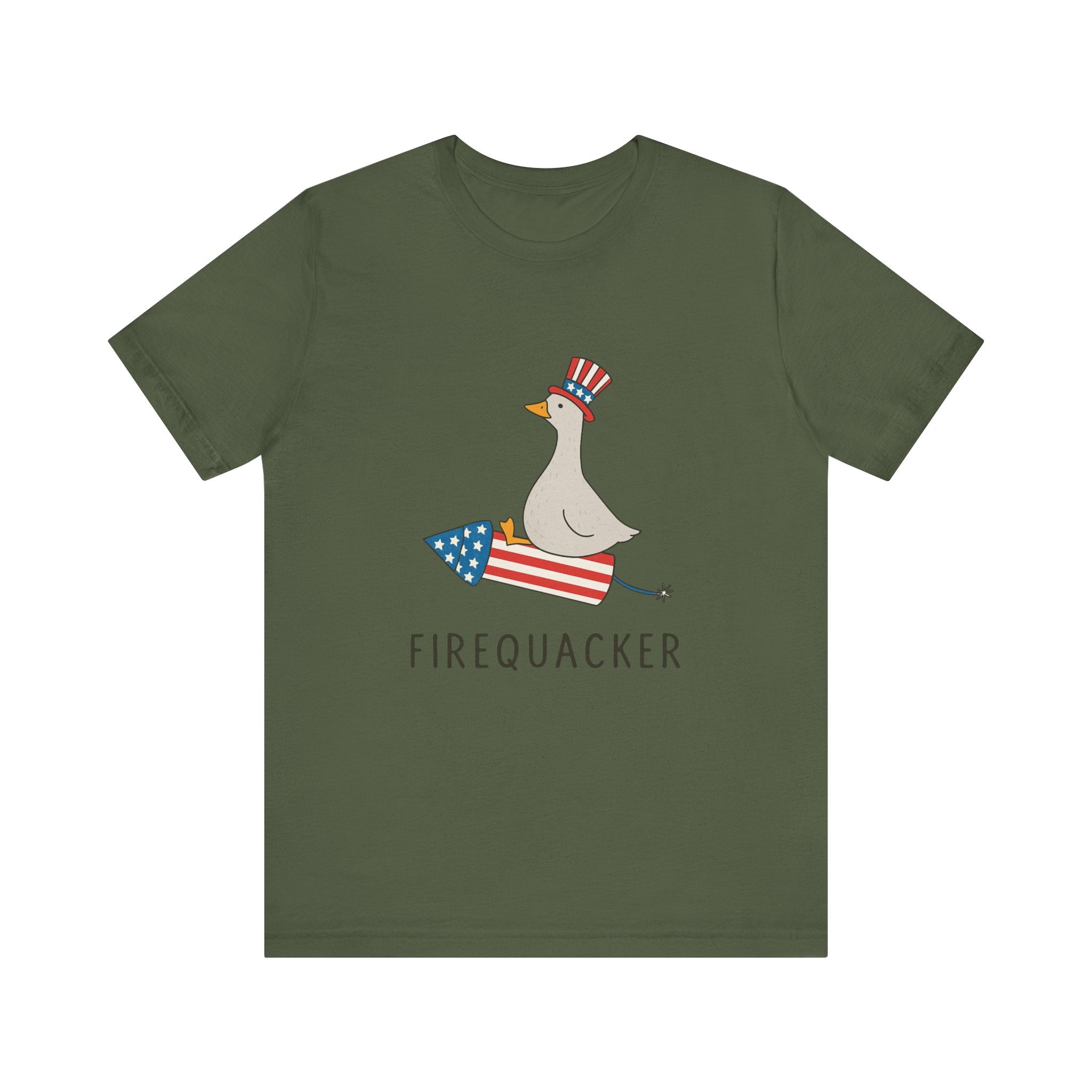 Firequacker Shirt, Funny Fourth Of July Shirt, Funny Goose Shirt by PopCultureByDesign36