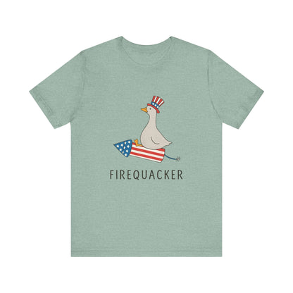 Firequacker Shirt, Funny Fourth Of July Shirt, Funny Goose Shirt - Popbydesign