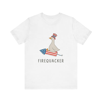 Firequacker Shirt, Funny Fourth Of July Shirt, Funny Goose Shirt - Popbydesign