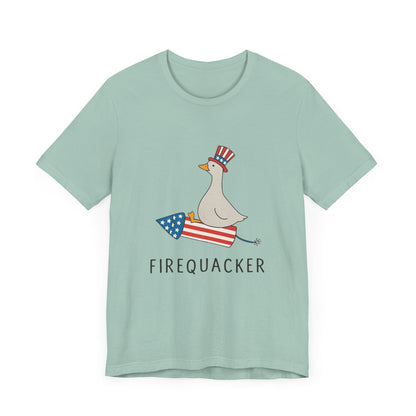 Firequacker Shirt, Funny Fourth Of July Shirt, Funny Goose Shirt - Popbydesign