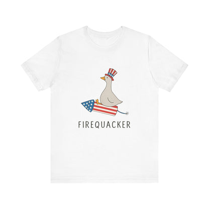 Firequacker Shirt, Funny Fourth Of July Shirt, Funny Goose Shirt - Popbydesign