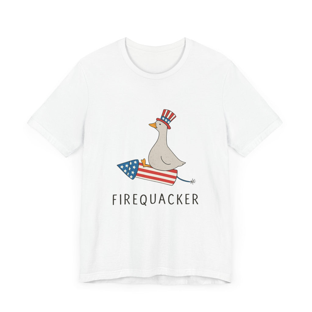 Firequacker Shirt, Funny Fourth Of July Shirt, Funny Goose Shirt by PopCultureByDesign36