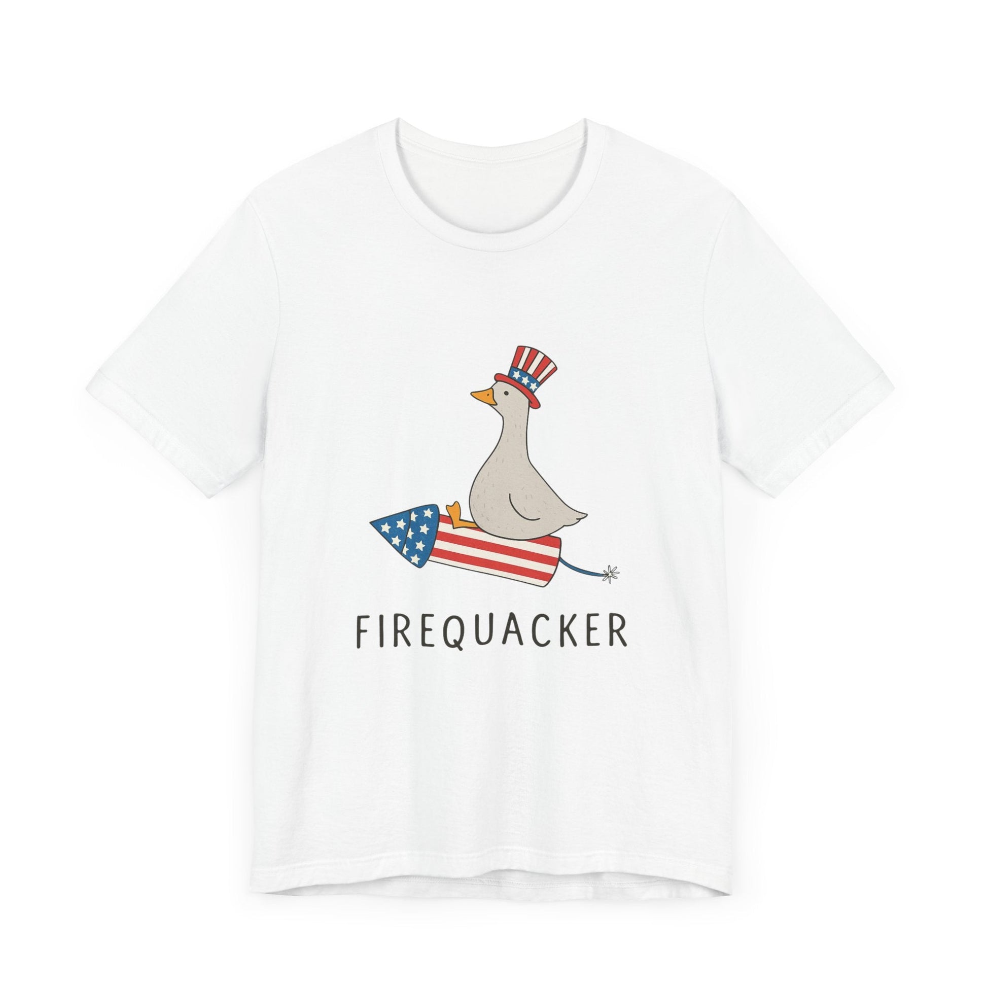 Firequacker Shirt, Funny Fourth Of July Shirt, Funny Goose Shirt - Popbydesign