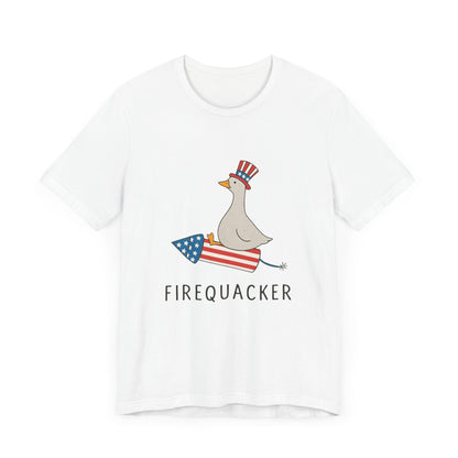 Firequacker Shirt, Funny Fourth Of July Shirt, Funny Goose Shirt - Popbydesign