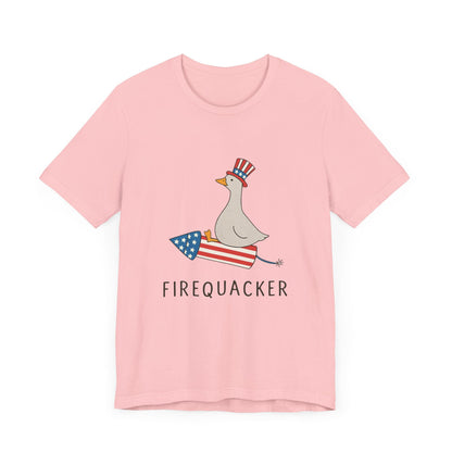 Firequacker Shirt, Funny Fourth Of July Shirt, Funny Goose Shirt - Popbydesign
