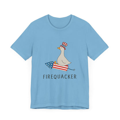 Firequacker Shirt, Funny Fourth Of July Shirt, Funny Goose Shirt - Popbydesign