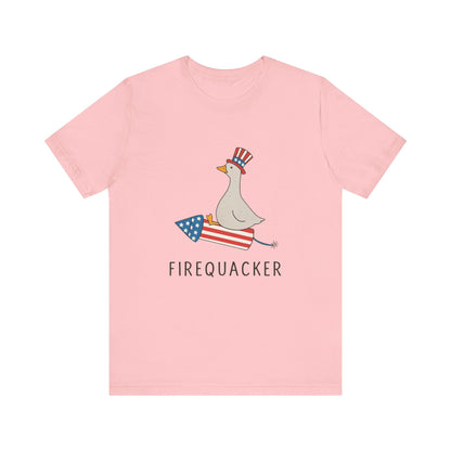 Firequacker Shirt, Funny Fourth Of July Shirt, Funny Goose Shirt - Popbydesign
