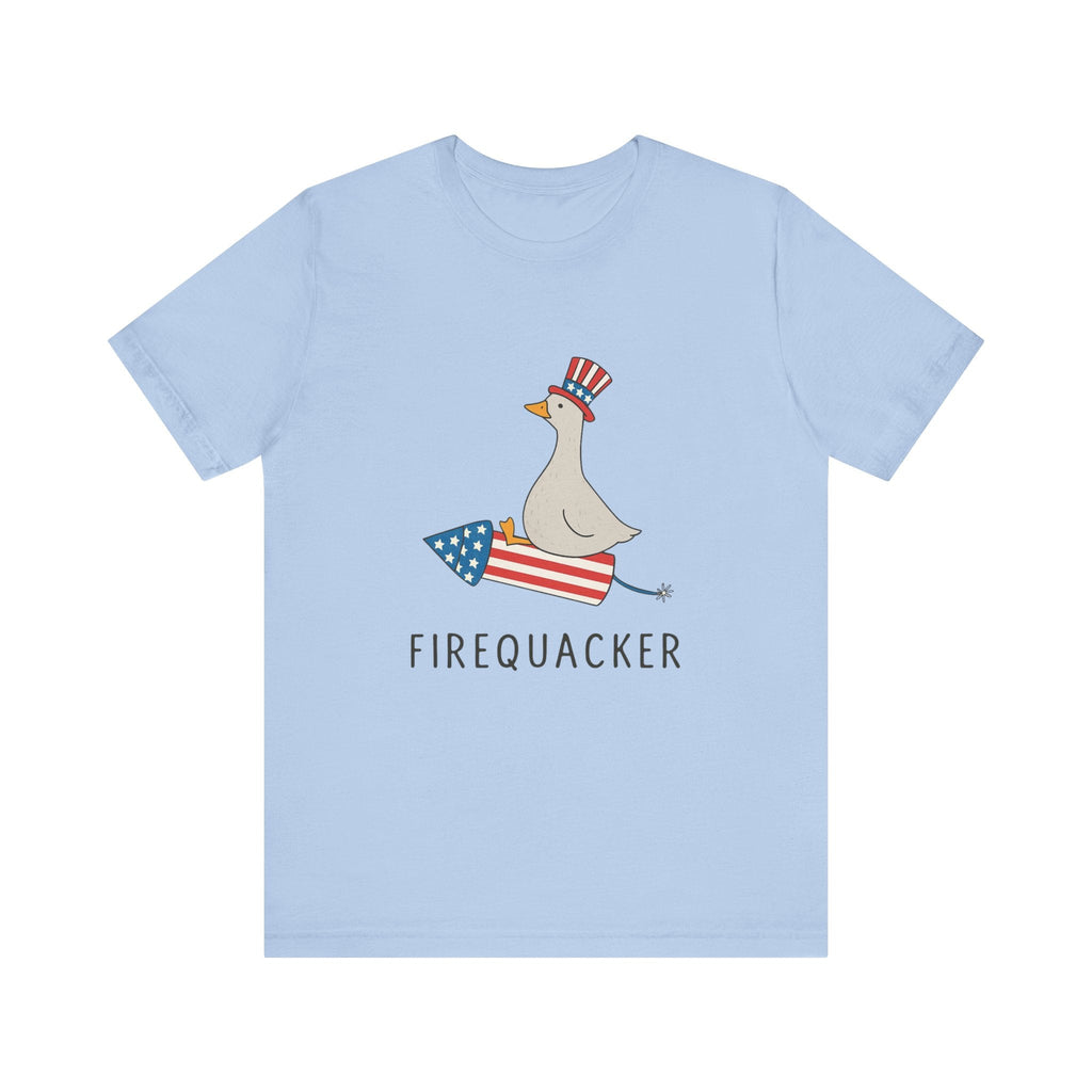 Firequacker Shirt, Funny Fourth Of July Shirt, Funny Goose Shirt by PopCultureByDesign36