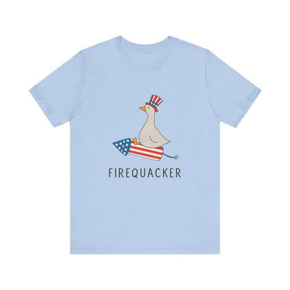 Firequacker Shirt, Funny Fourth Of July Shirt, Funny Goose Shirt - Popbydesign