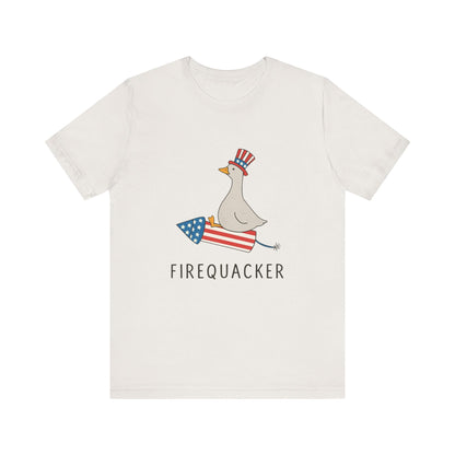 Firequacker Shirt, Funny Fourth Of July Shirt, Funny Goose Shirt - Popbydesign