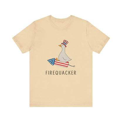 Firequacker Shirt, Funny Fourth Of July Shirt, Funny Goose Shirt - Popbydesign