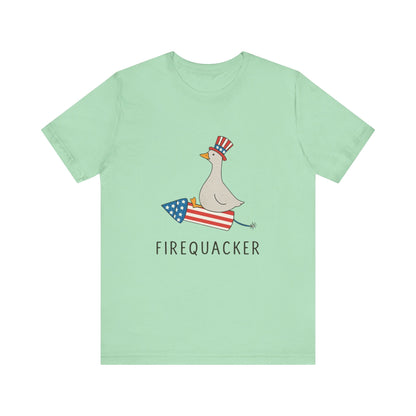 Firequacker Shirt, Funny Fourth Of July Shirt, Funny Goose Shirt - Popbydesign