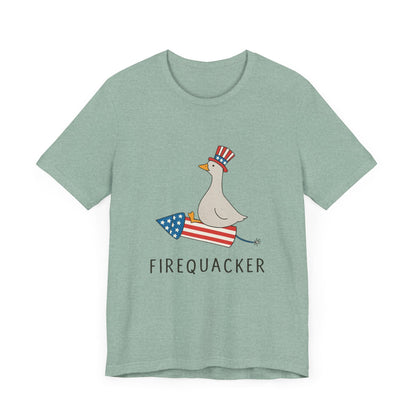 Firequacker Shirt, Funny Fourth Of July Shirt, Funny Goose Shirt - Popbydesign