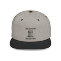 Flat Bill Snapback Hat — Give Us This Day Our Daily Meds by PopCultureByDesign36