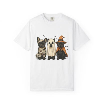 French Puppies Halloween T-shirt, Cute Frenchie Halloween - Popbydesign