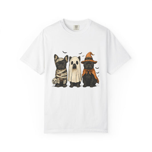 French Puppies Halloween T-shirt, Cute Frenchie Halloween - Popbydesign