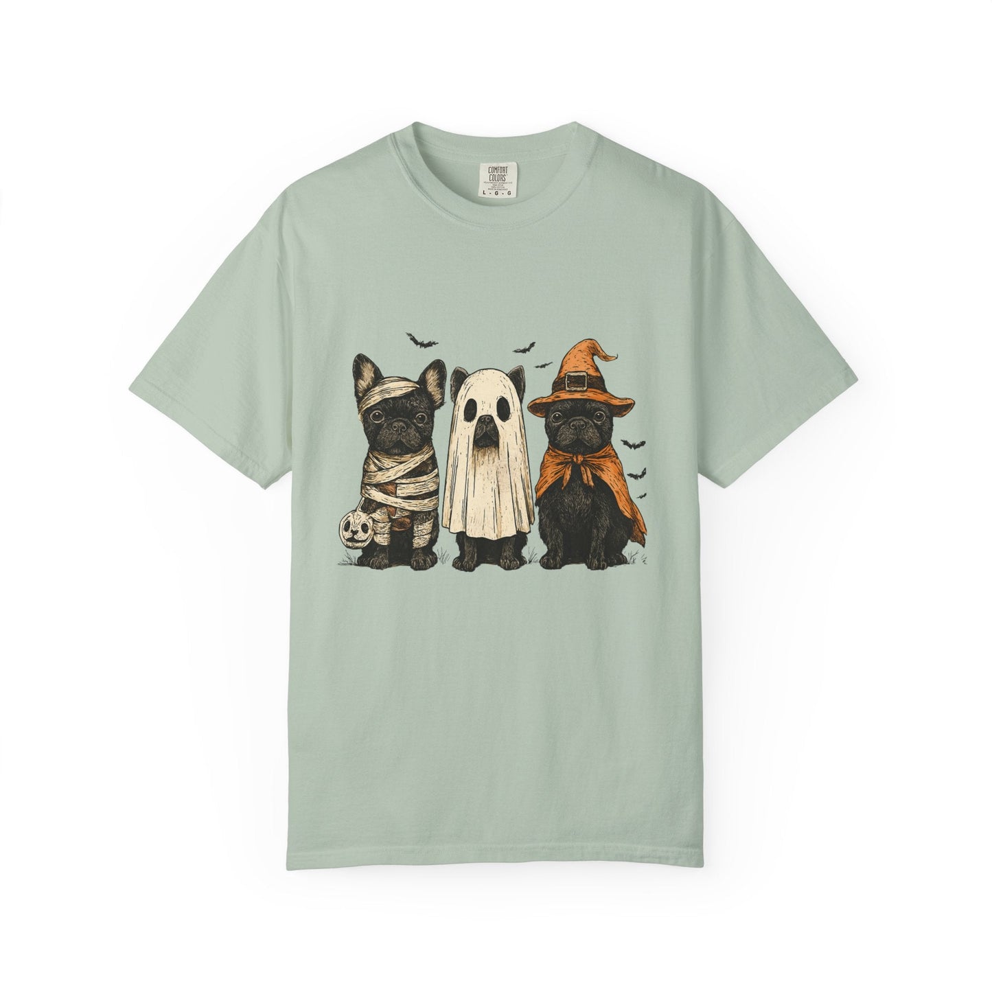 French Puppies Halloween T-shirt, Cute Frenchie Halloween - Popbydesign
