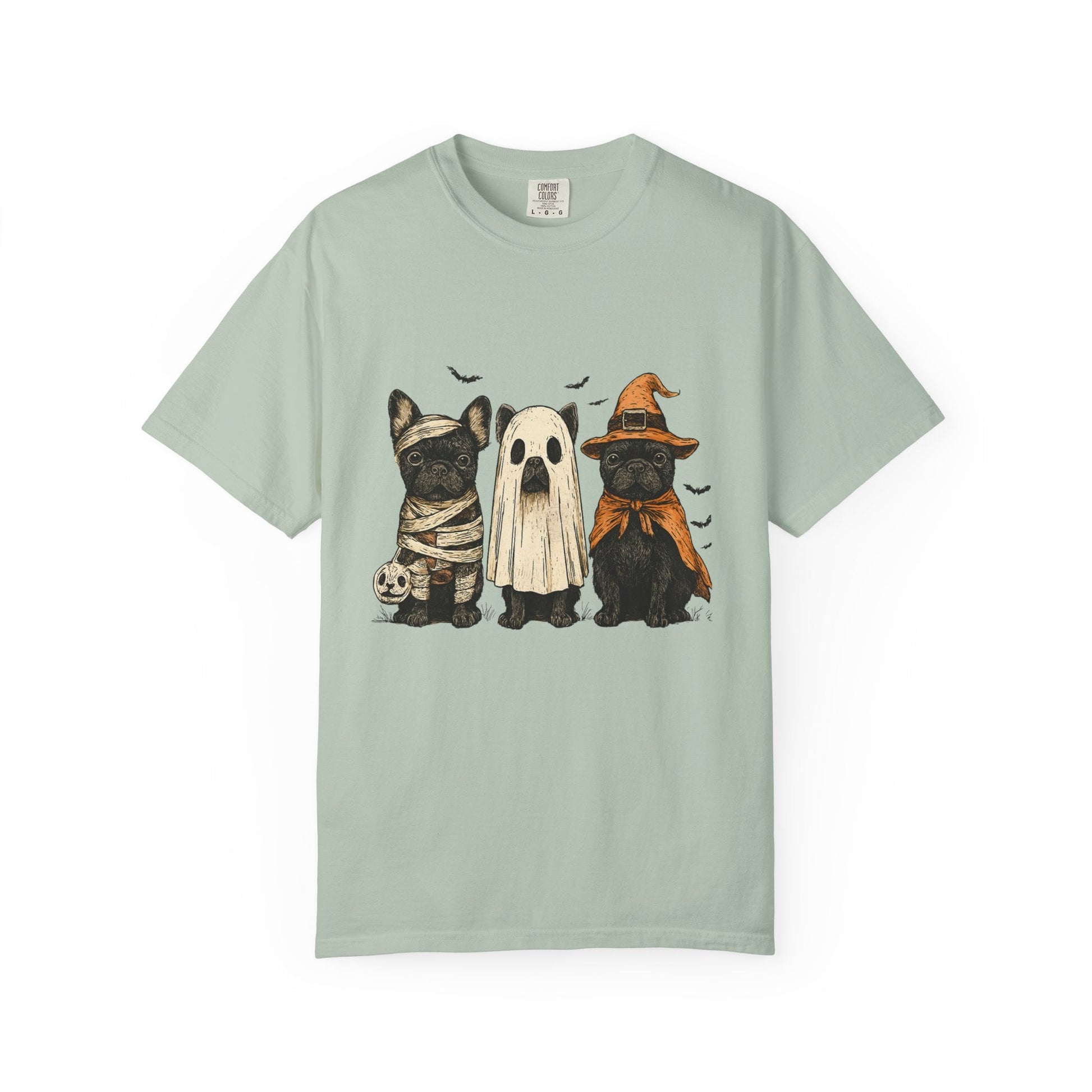 French Puppies Halloween T-shirt, Cute Frenchie Halloween - Popbydesign