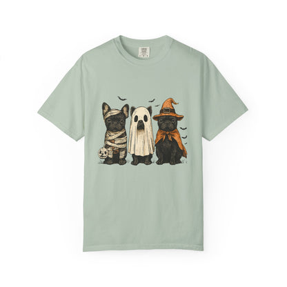 French Puppies Halloween T-shirt, Cute Frenchie Halloween - Popbydesign