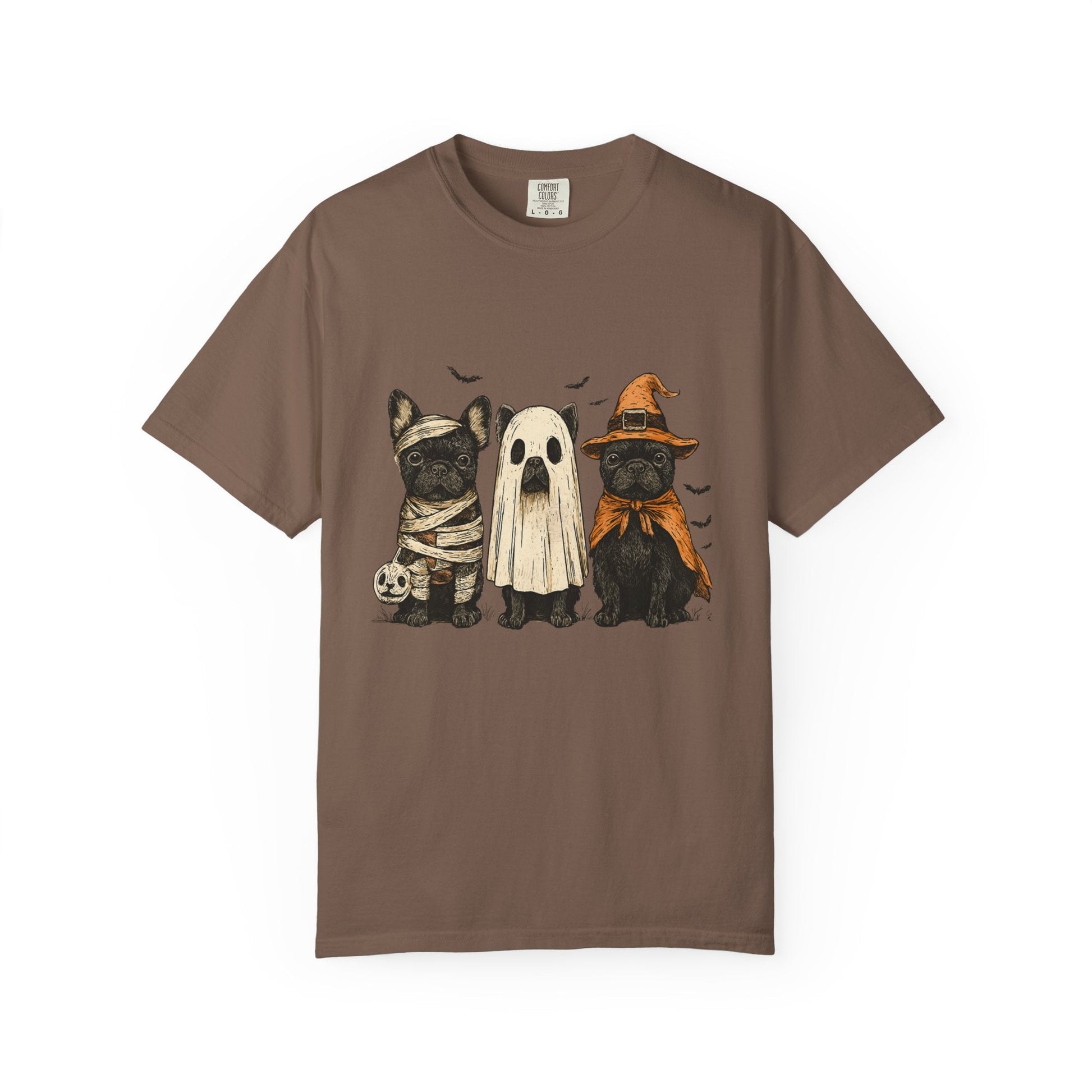 French Puppies Halloween T-shirt, Cute Frenchie Halloween - Popbydesign
