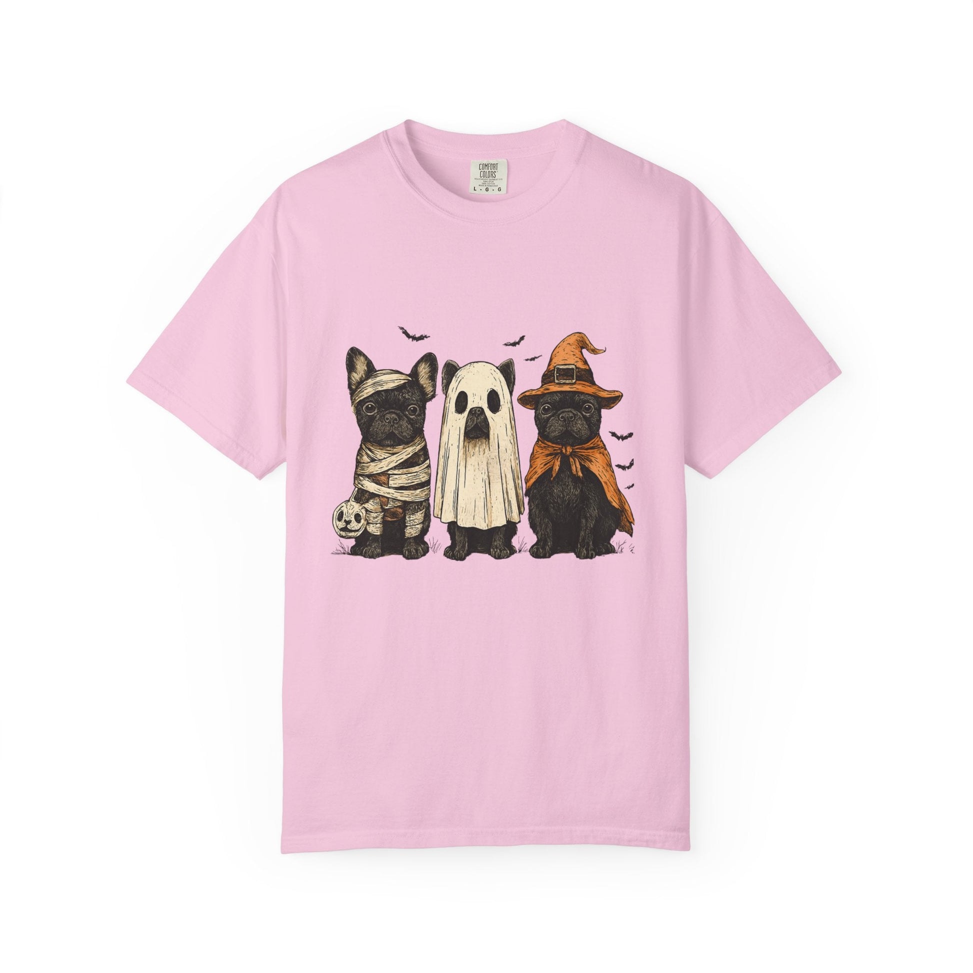 French Puppies Halloween T-shirt, Cute Frenchie Halloween - Popbydesign