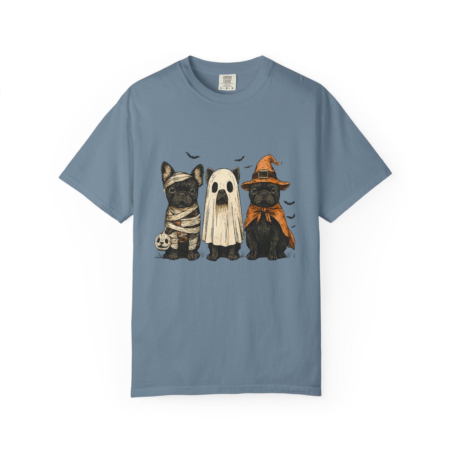French Puppies Halloween T-shirt, Cute Frenchie Halloween - Popbydesign