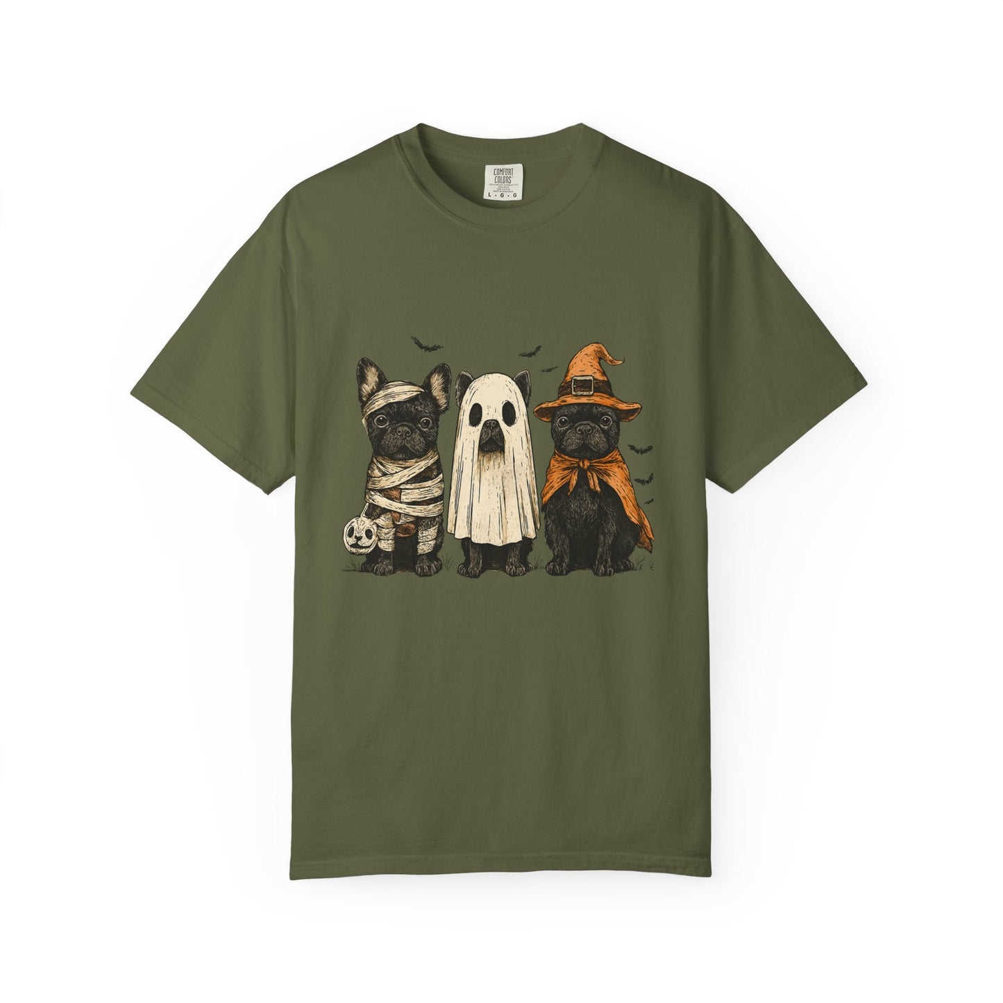 French Puppies Halloween T-shirt, Cute Frenchie Halloween - Popbydesign