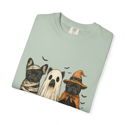 French Puppies Halloween T-shirt, Cute Frenchie Halloween - Popbydesign