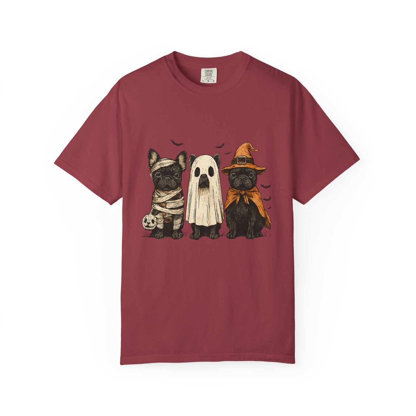 French Puppies Halloween T-shirt, Cute Frenchie Halloween - Popbydesign