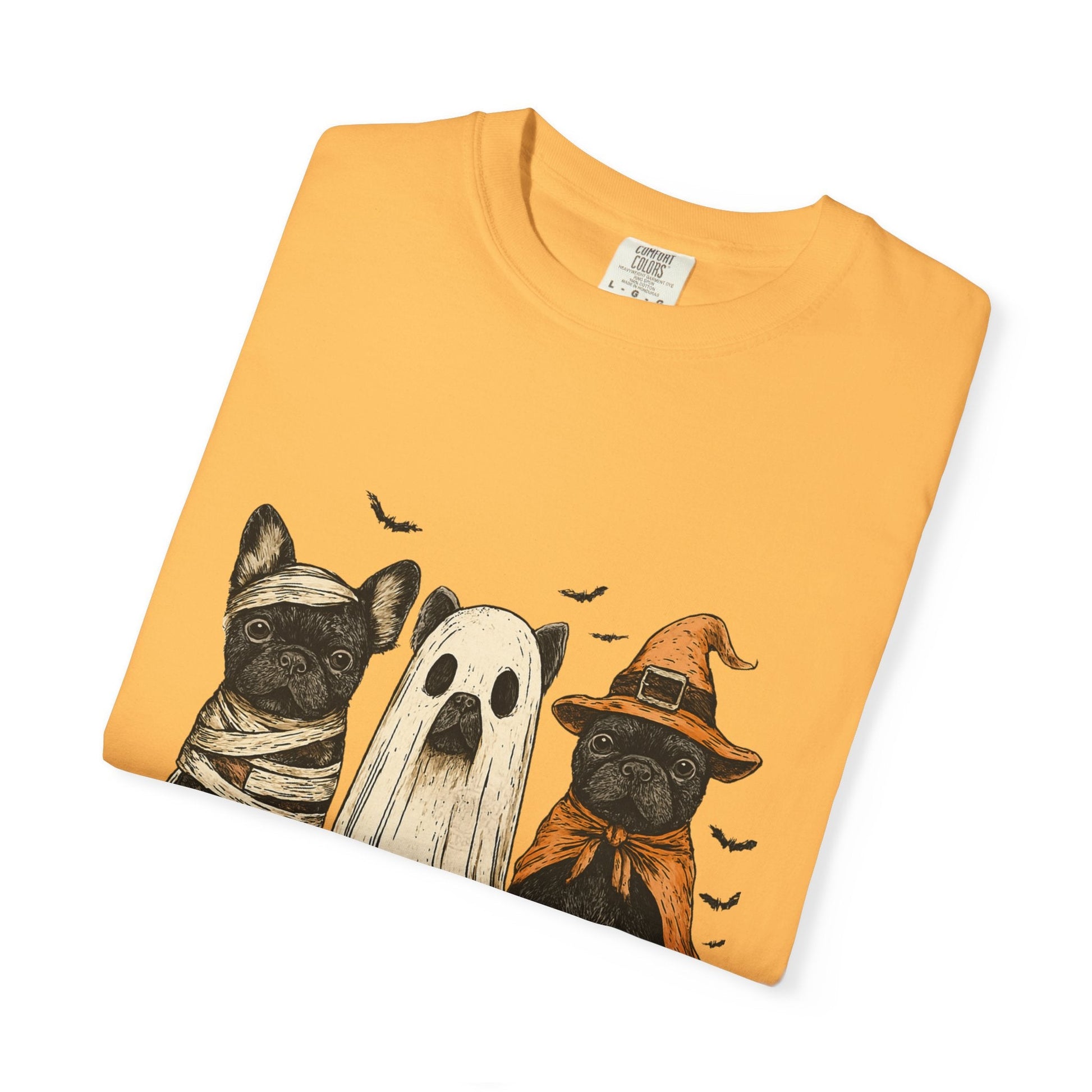 French Puppies Halloween T-shirt, Cute Frenchie Halloween - Popbydesign