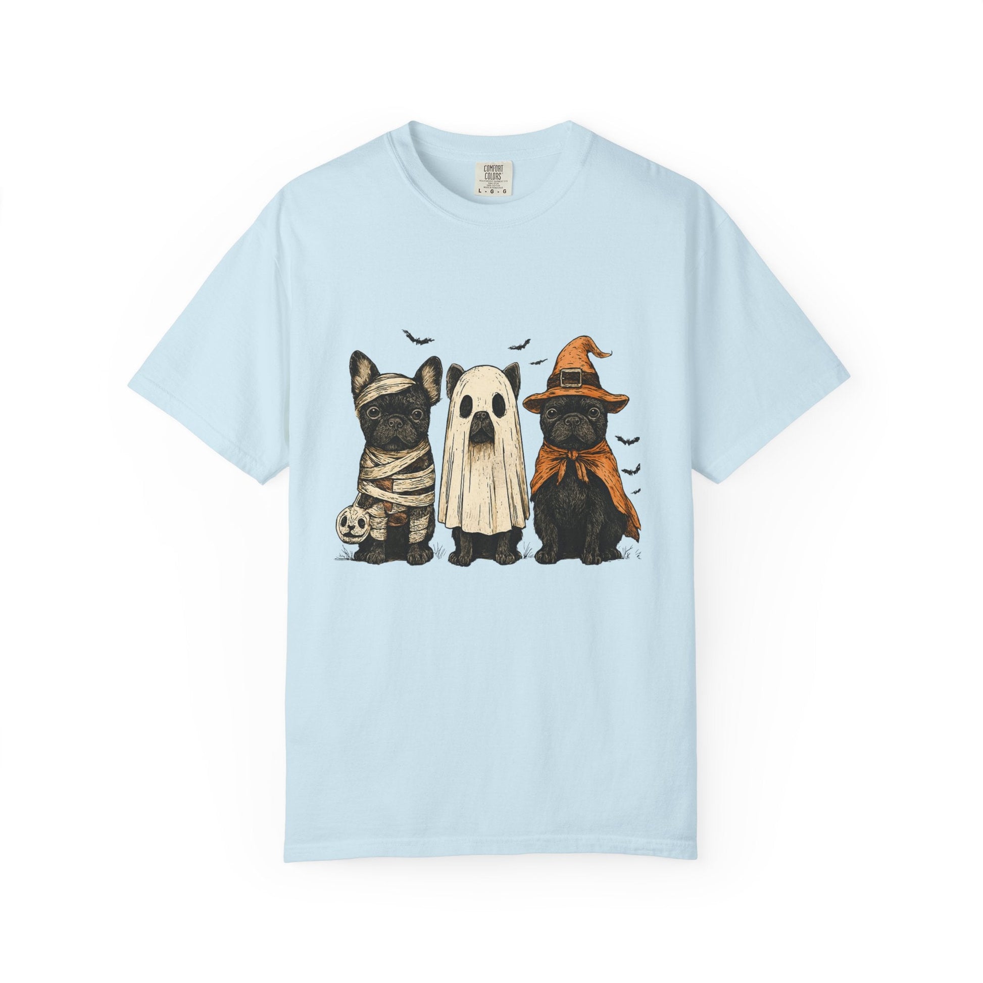 French Puppies Halloween T-shirt, Cute Frenchie Halloween - Popbydesign