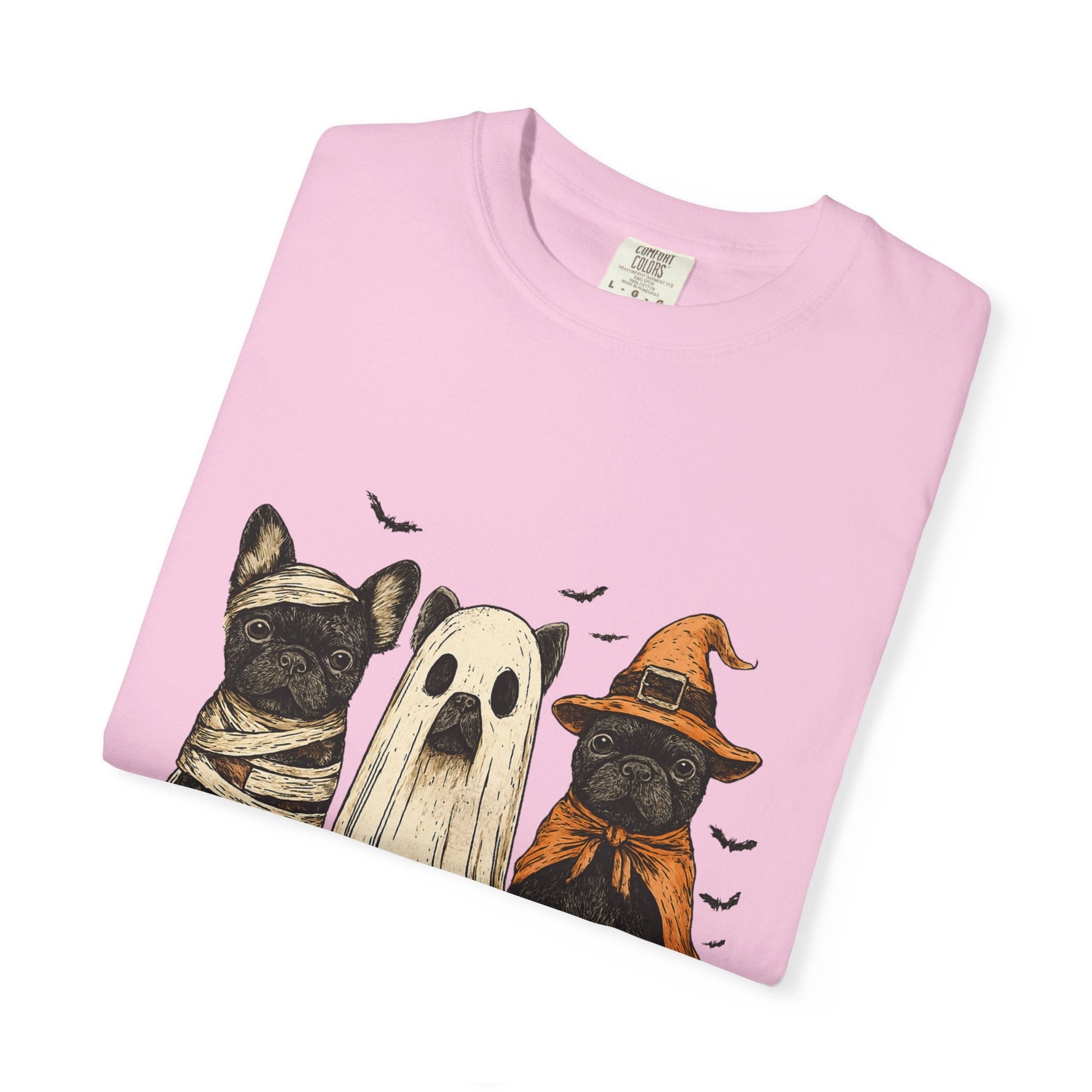French Puppies Halloween T-shirt, Cute Frenchie Halloween - Popbydesign