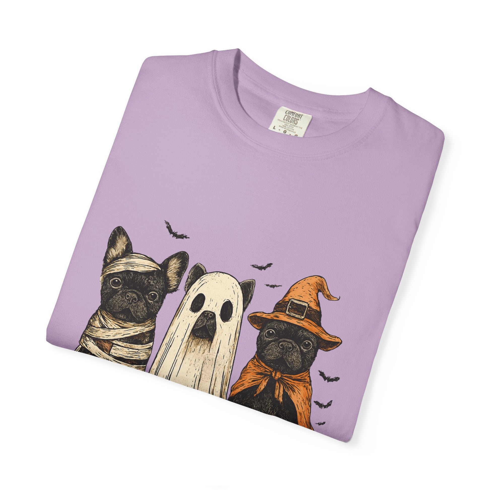 French Puppies Halloween T-shirt, Cute Frenchie Halloween - Popbydesign