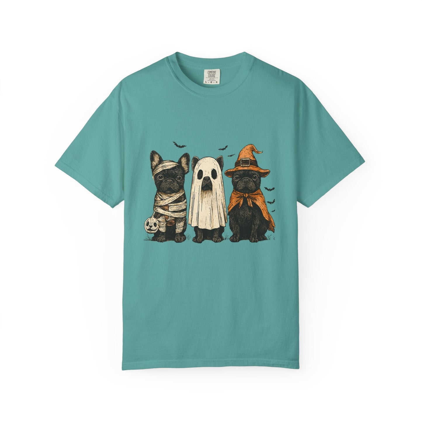 French Puppies Halloween T-shirt, Cute Frenchie Halloween - Popbydesign