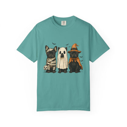 French Puppies Halloween T-shirt, Cute Frenchie Halloween - Popbydesign