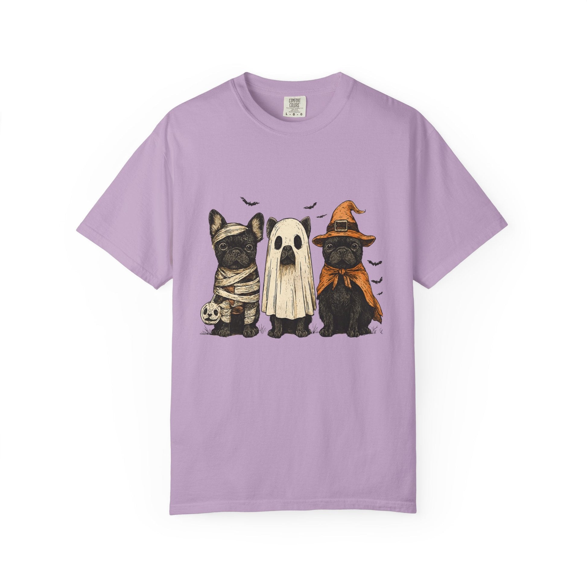 French Puppies Halloween T-shirt, Cute Frenchie Halloween - Popbydesign