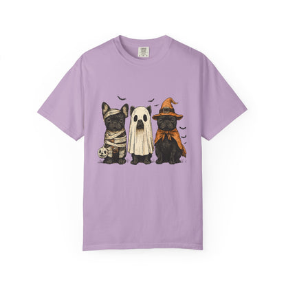 French Puppies Halloween T-shirt, Cute Frenchie Halloween - Popbydesign