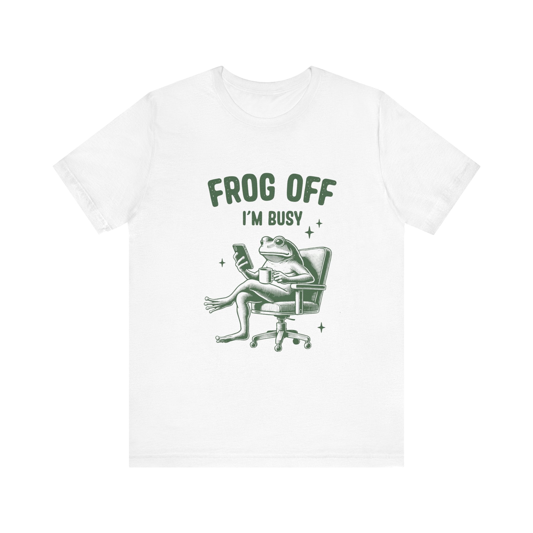 Frog Off Im Busy Shirt, Frog Pond TShirt, Meme Frog Shirt by Printify