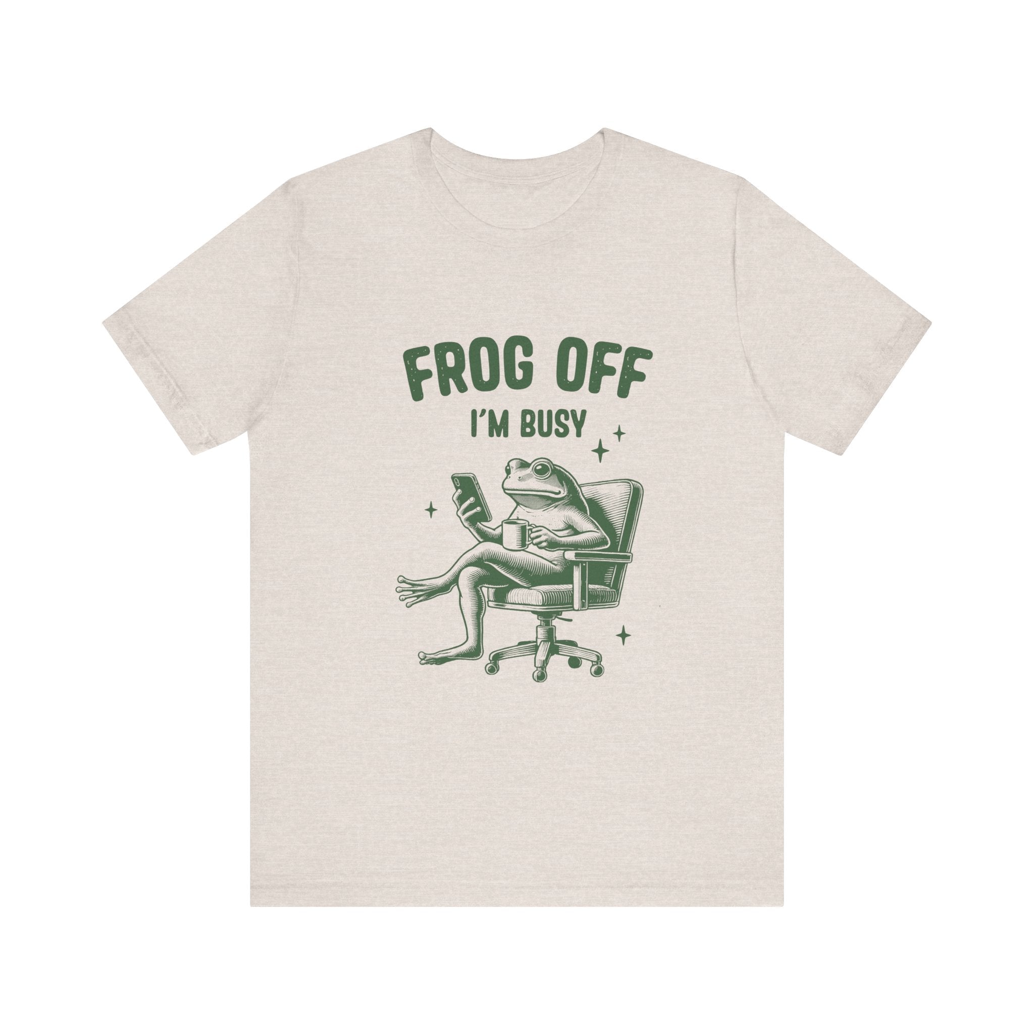 Frog Off Im Busy Shirt, Frog Pond TShirt, Meme Frog Shirt by Printify